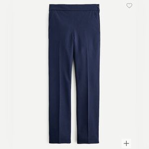 J. Crew Remi Pant in Bi-Stretch Cotton, Navy Size 2